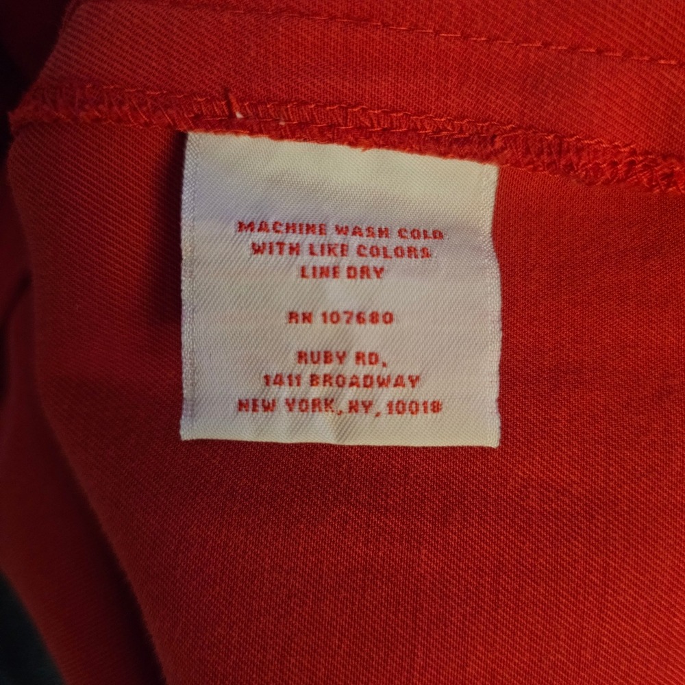 Ruby Rd Red Roll Tab Utility Jacket Women's Size … - image 4